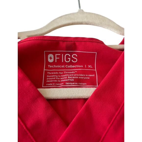 Figs women's scrubs set technical collection size XL Red - Picture 8 of 8